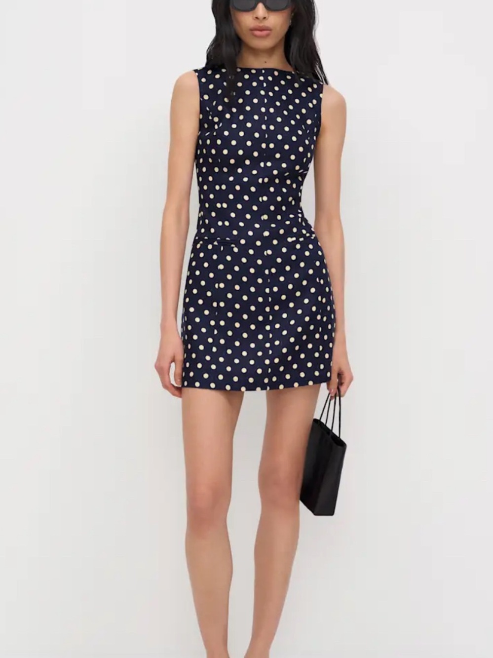Reformation Polka Dot Citron Linen Dress size 0